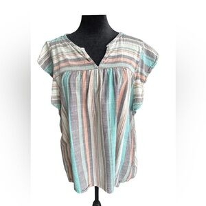 Knox Rose Striped Multicolor Women's Top YT3
